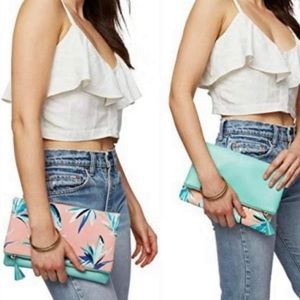 Rachel Pally Paradise Mint Reversible Clutch